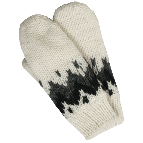 Vík hand knitted mens mittens