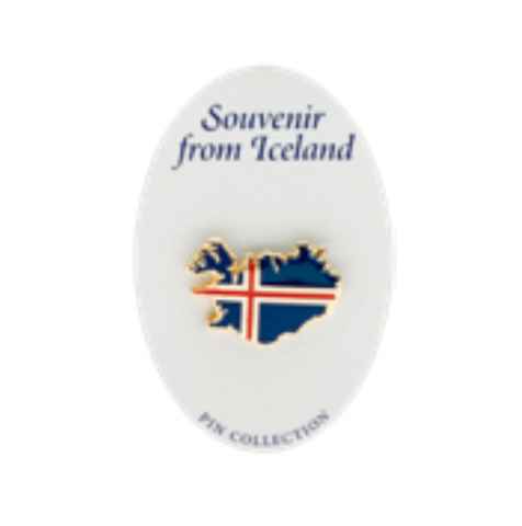 Map of Iceland pin
