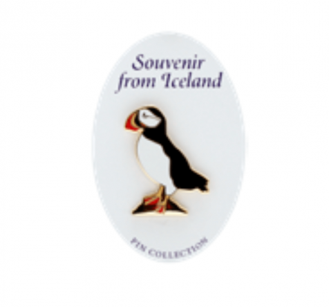Pin with standing Puffin