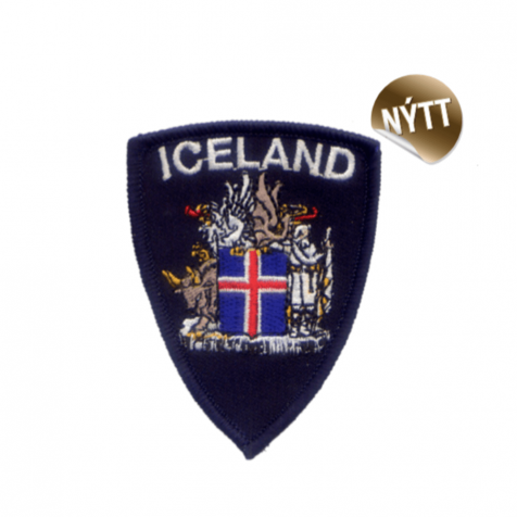 Shield clothing patch Icelandic coat of arms