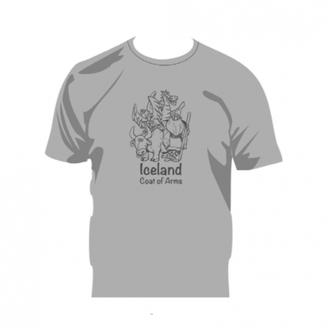 Icelandic coat of arms skjaldarmerki t-shirt