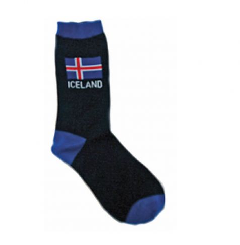 Socks with Iceland and flag