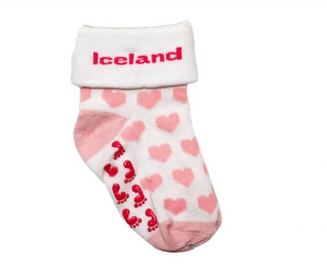 Baby socks with Iceland