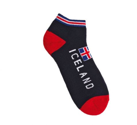 Frotte ankle socks with flag