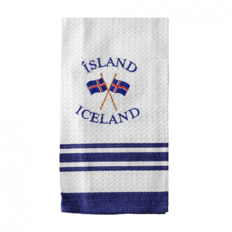 Dish towel with flag