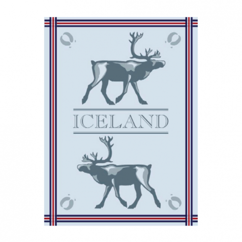 Dish towel with reindeer