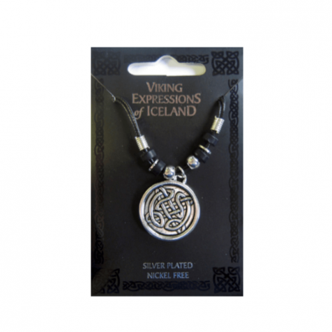 Round necklace with viking pattern
