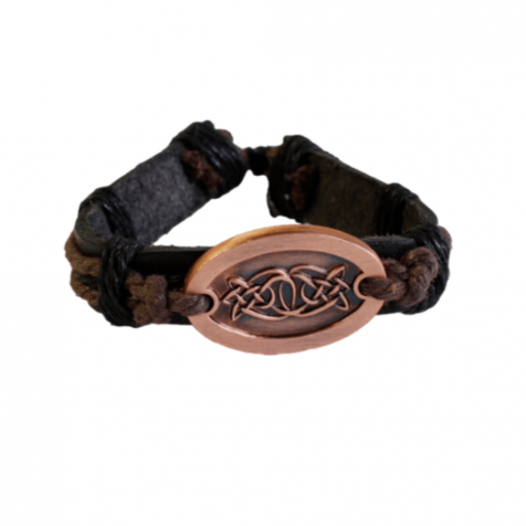 Men's bracelet with bronze celtic pattern