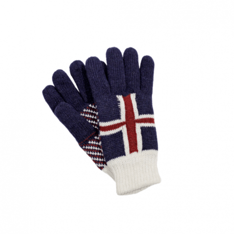 Gloves with Icelandic flag