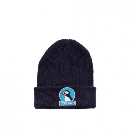 Beanie with puffin