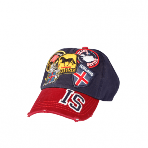 Cap with patches