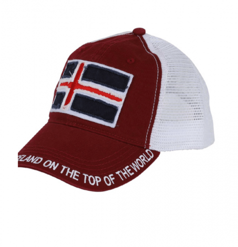 Mesh cap with Icelandic flag