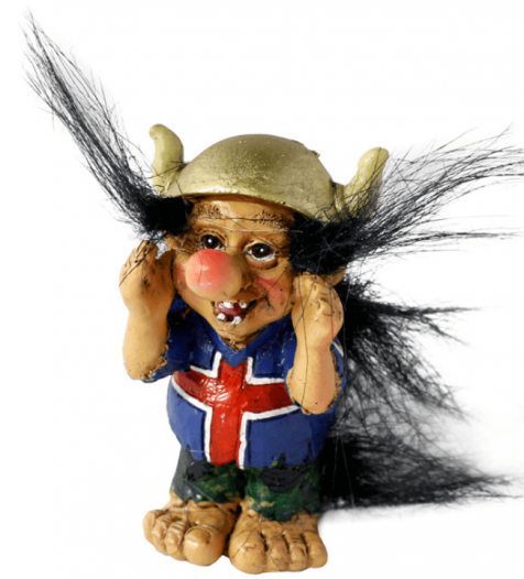 Troll with helm yelling