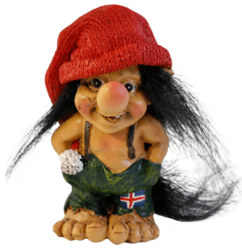 Troll with wool hat
