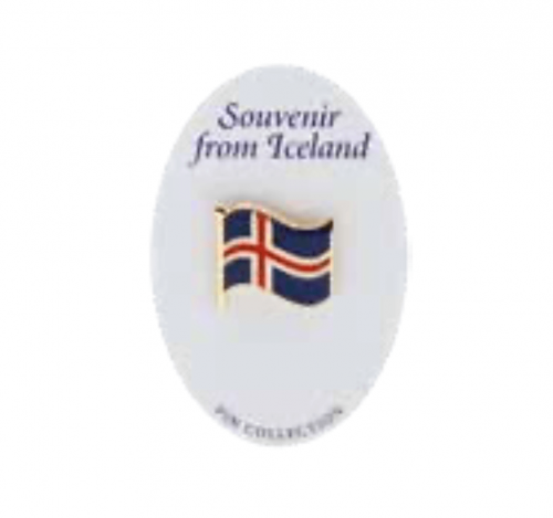 Iceland flag 1-25mm button badge pin 