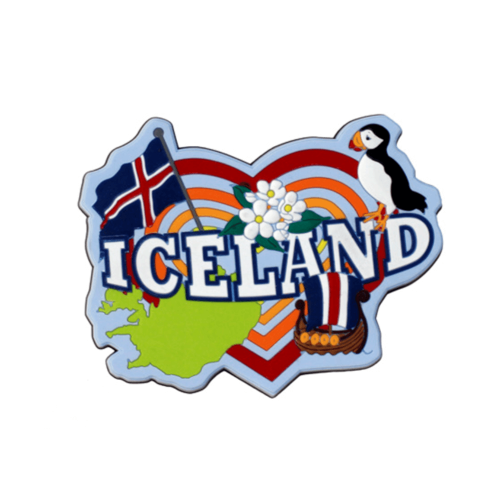 Heart rubber Iceland magnet | Icemart